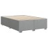 Cama sin colchón tela gris claro 140x190