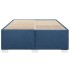 Cama sin colchón tela azul 140x200