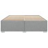 Cama sin colchón tela gris claro 200x200