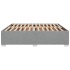 Cama sin colchón tela gris claro 200x200