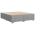 Cama sin colchón tela gris claro 200x200