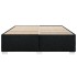 Cama sin colchón tela negro 200x200