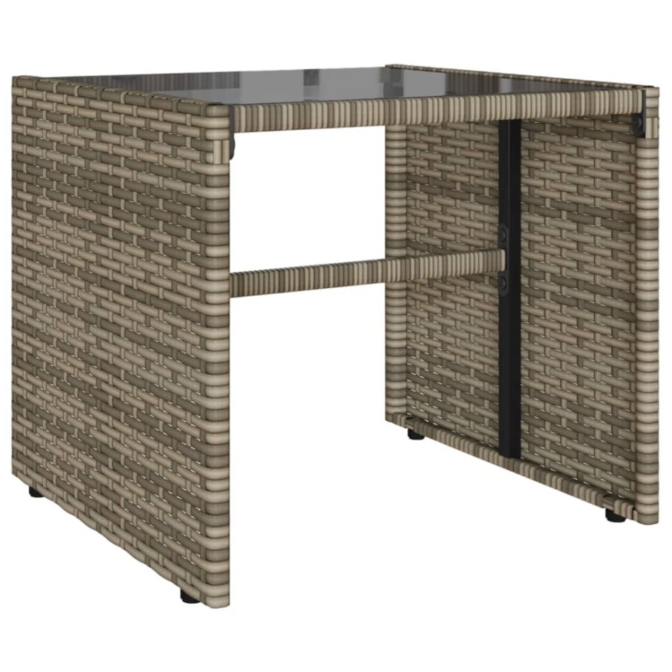 Set de sofás de jardín 4 pzas y cojines ratán sintético