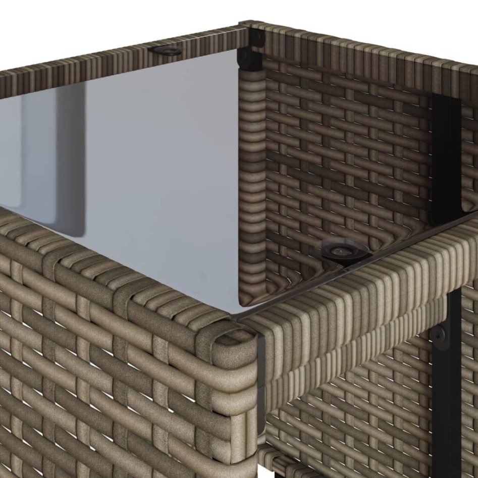 Set de sofás de jardín 4 pzas y cojines ratán sintético