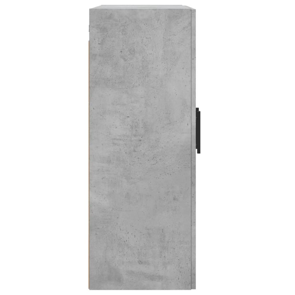 Armarios de pared 2 uds madera de ingeniería gris