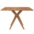Juego de comedor de jardín 5 piezas madera maciza de