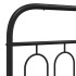 Estructura cama sin colchón con cabecero metal negro 120x200