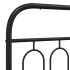 Estructura cama sin colchón con cabecero metal negro 160x200