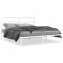 Estructura cama sin colchón con cabecero metal blanco