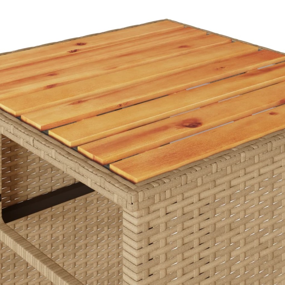 Sillas y mesita de jardín 3 piezas ratán sintético cojín