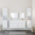Juego de muebles de baño 4 pzas madera contrachapada