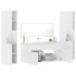 Juego de muebles de baño 4 pzas madera contrachapada
