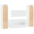 Juego de muebles de baño 4 pzas madera contrachapada