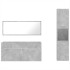 Set muebles de baño 2 piezas madera contrachapada gris