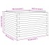 Jardinera madera maciza de abeto Douglas 70x70x45,5