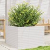 Jardinera madera maciza de pino blanco 70x70x45,5 cm