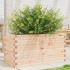 Jardinera de madera maciza de pino 90x40x45,5