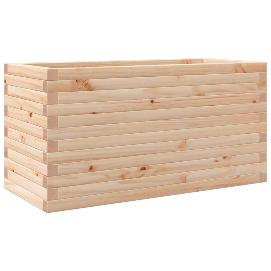 Jardinera de madera maciza de pino 90x40x45,5