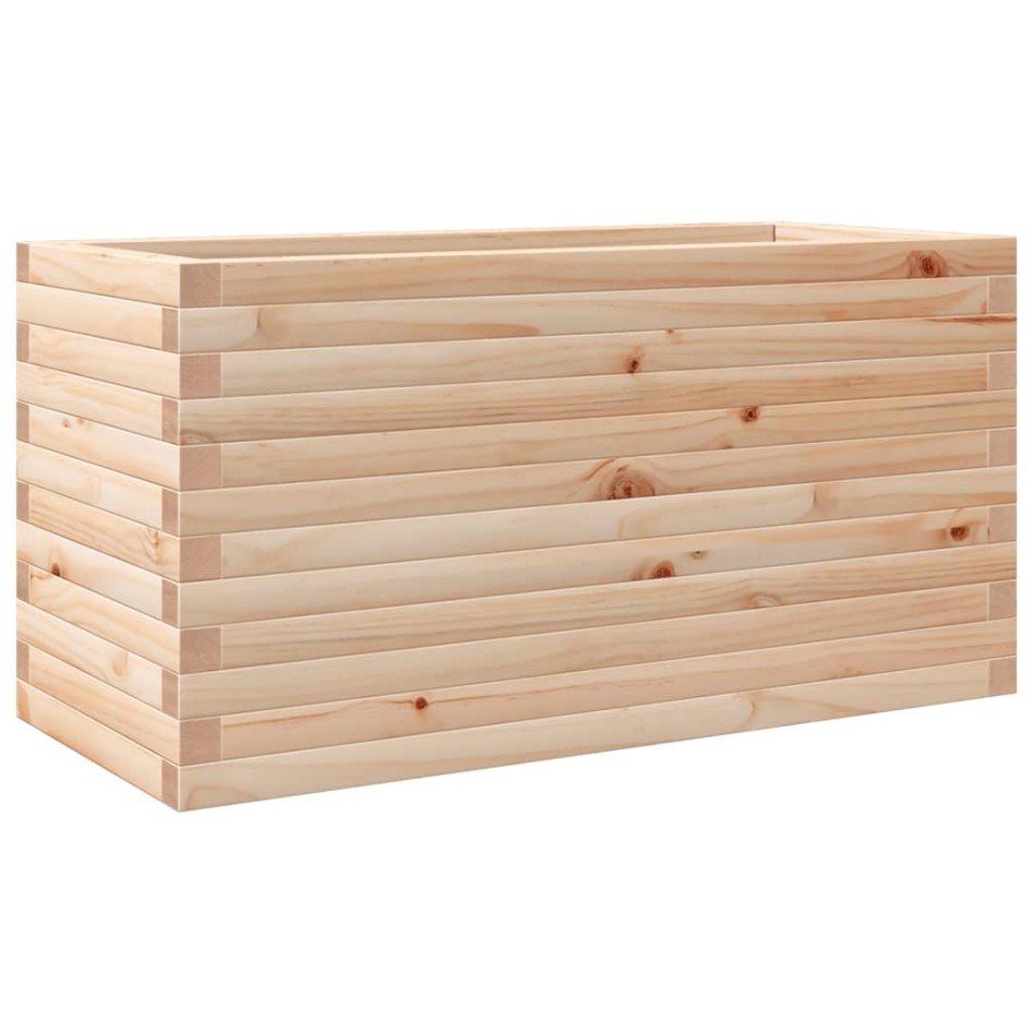 Jardinera de madera maciza de pino 90x40x45,5