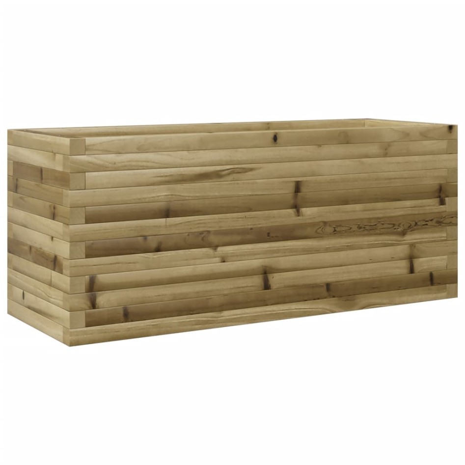 Jardinera de madera de pino impregnada 110x40x45,5