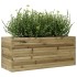 Jardinera de madera de pino impregnada 110x40x45,5