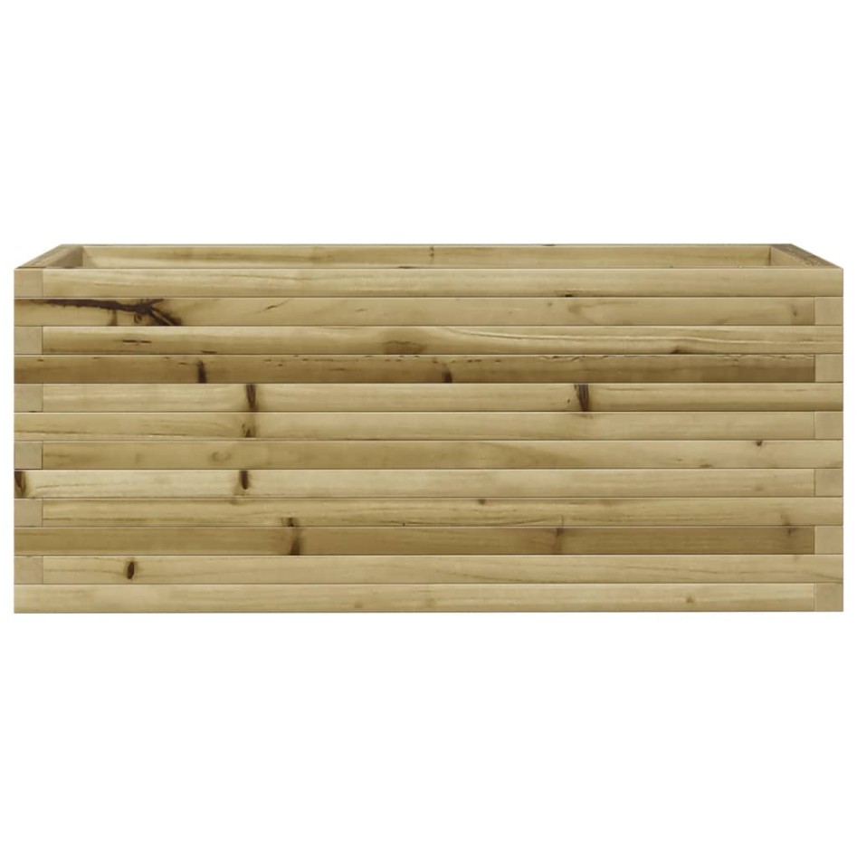 Jardinera de madera de pino impregnada 110x40x45,5