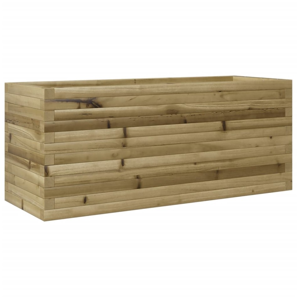 Jardinera de madera de pino impregnada 110x40x45,5