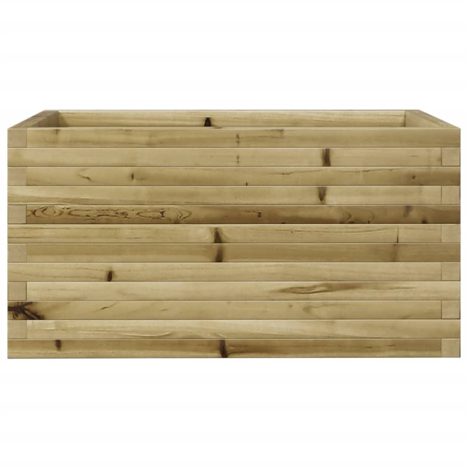 Jardinera de madera de pino impregnada 90x60x45,5