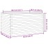 Jardinera de madera de pino impregnada 90x60x45,5