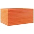 Jardinera madera maciza de pino marrón cera 90x60x45,5