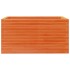 Jardinera madera maciza de pino marrón cera 90x60x45,5