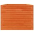 Jardinera madera maciza de pino marrón cera 90x60x45,5