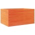 Jardinera madera maciza de pino marrón cera 90x60x45,5