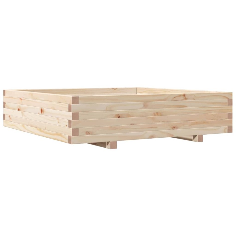 Jardinera madera maciza de pino 100x100x26,5