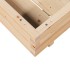 Jardinera madera maciza de pino 100x100x26,5
