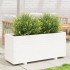 Jardinera madera maciza de pino blanco 110x40x49,5