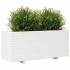 Jardinera madera maciza de pino blanco 110x40x49,5