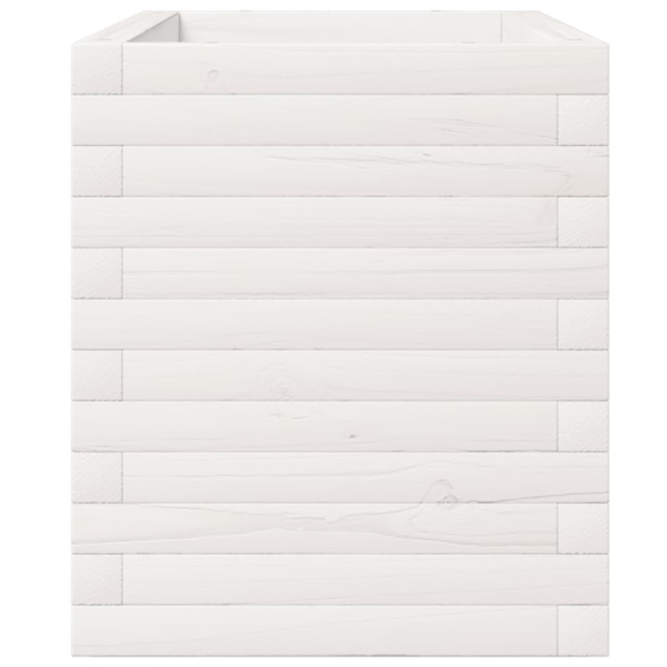 Jardinera madera maciza de pino blanco 110x40x49,5