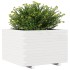 Jardinera madera maciza de pino blanco 70x70x49,5