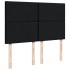 Cama box spring con colchón tela negro 140x200