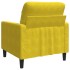 Sillón de terciopelo amarillo 60