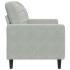 Sillón de terciopelo gris claro 60