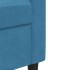 Sofá de 2 plazas terciopelo azul 140