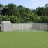 Perrera de exterior con toldo acero galvanizado plata