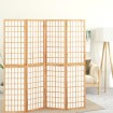 Biombo plegable con 4 paneles estilo japonés 160x170 cm