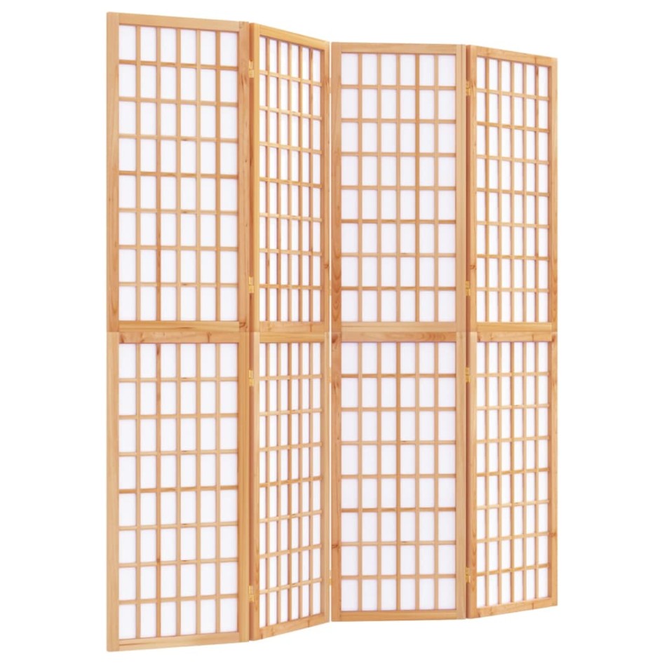Biombo plegable con 4 paneles estilo japonés 160x170
