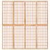 Biombo plegable con 4 paneles estilo japonés 160x170