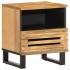 Mesitas de noche 2 uds madera maciza mango rugosa 40x34x46