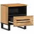 Mesitas de noche 2 uds madera maciza mango rugosa 40x34x46