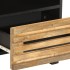Mesitas de noche 2 uds madera maciza mango rugosa 40x34x46